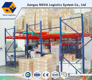 Para a logística os centros de distribuição empurram para trás a pálete que submete arquivar resistente comercial