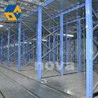 Série azul do assoalho de mezanino do metal da plataforma do armazenamento do armazém multi resistente
